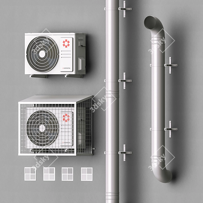 External Ventilation Kit 1 3D model image 5