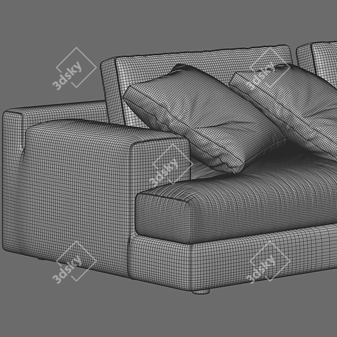 Modern Chaise Longue with Vray Render 3D model image 4