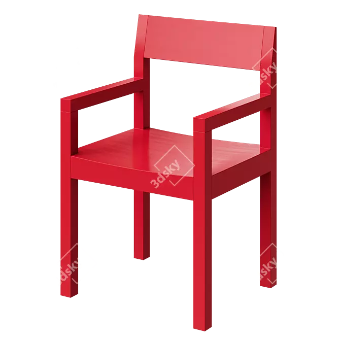 Modern Minimalist Dining Chair SUJI 3D model image 1