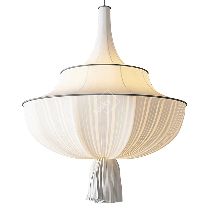 Elegant Meduse Pendant Lighting 3D model image 1