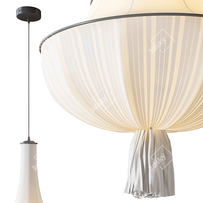 Elegant Meduse Pendant Lighting 3D model image 3