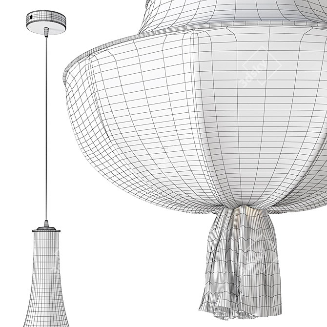Elegant Meduse Pendant Lighting 3D model image 4
