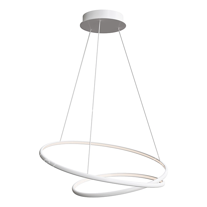 Elegant Nola LED Lighting Fixture 3D model image 1