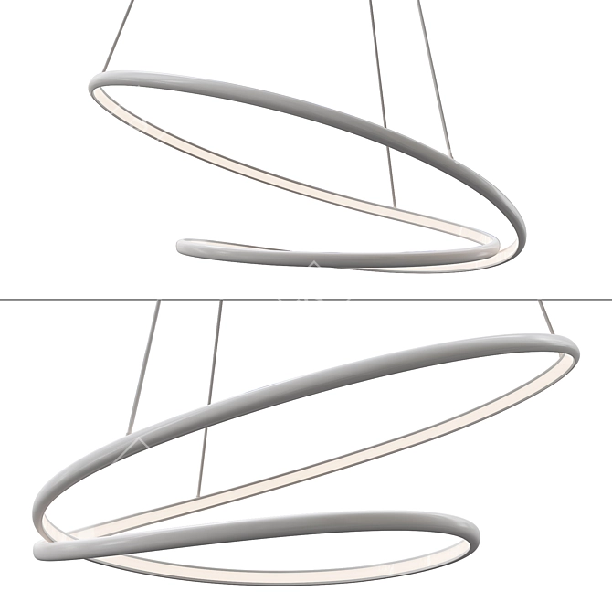 Elegant Nola LED Lighting Fixture 3D model image 2