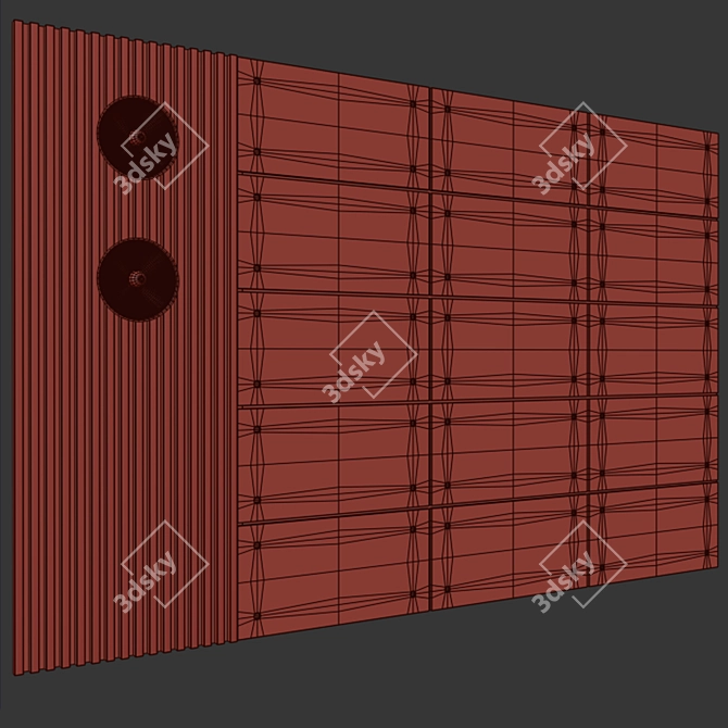 3D Wall Panel Set 02 3D model image 3