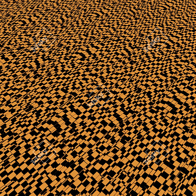 Polygonal Textured Pavement Kit 3D model image 7