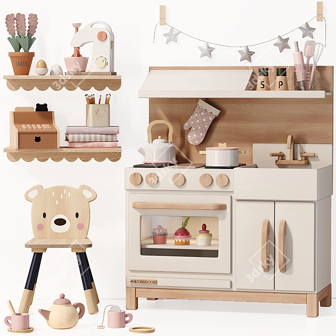 MILTON & GOOSE Play Kitchen: Deluxe Ensemble 3D model image 1