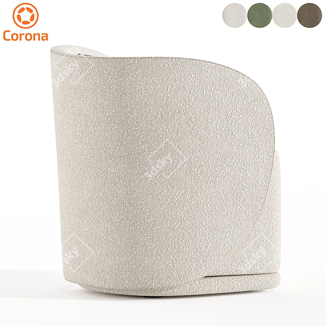 Contemporary Diane Lounge Chair, 2015 3D model image 6