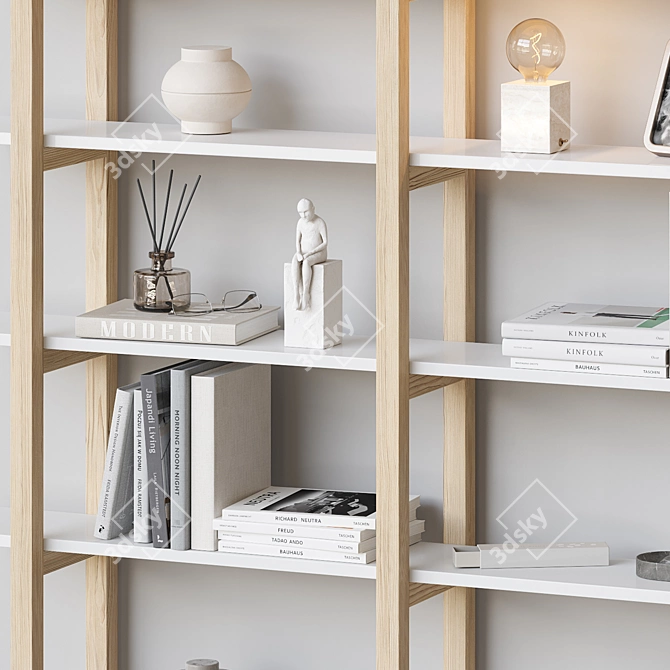Rokvud Light Minimalist Shelf 3D model image 4