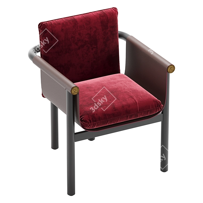 Modern Fendi Totu Chair Design 3D model image 2