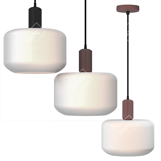 Juko Ceiling Light Fixtures, Dual Colored 3D model image 2