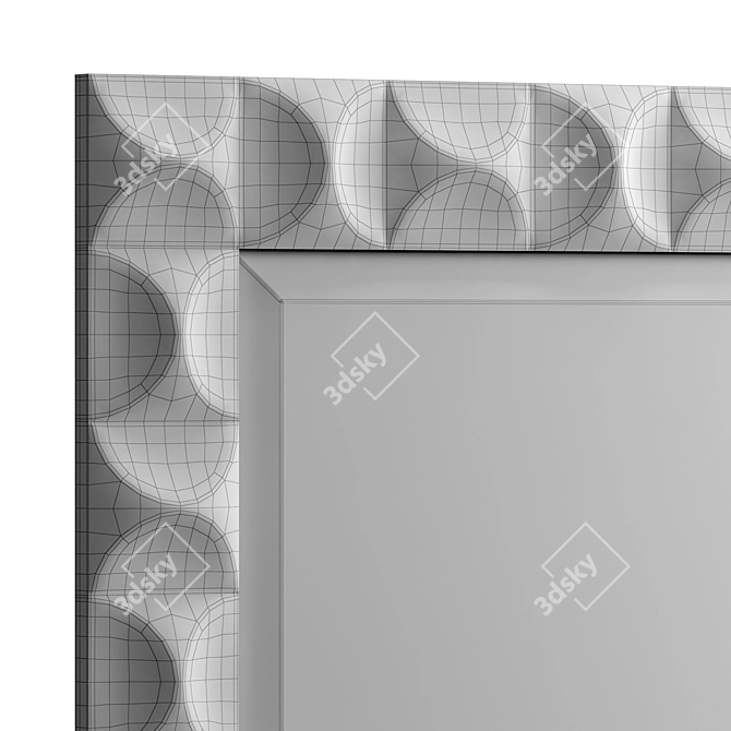 Astor Mirror: Plaster & Metal 3D model image 5