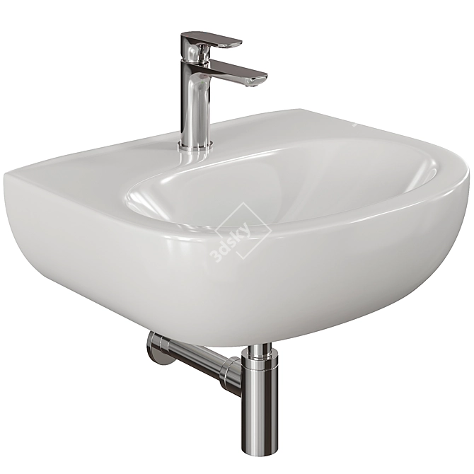 Villeroy&Boch O.novo Sink Set 3D model image 1