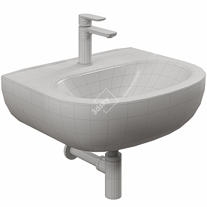 Villeroy&Boch O.novo Sink Set 3D model image 4