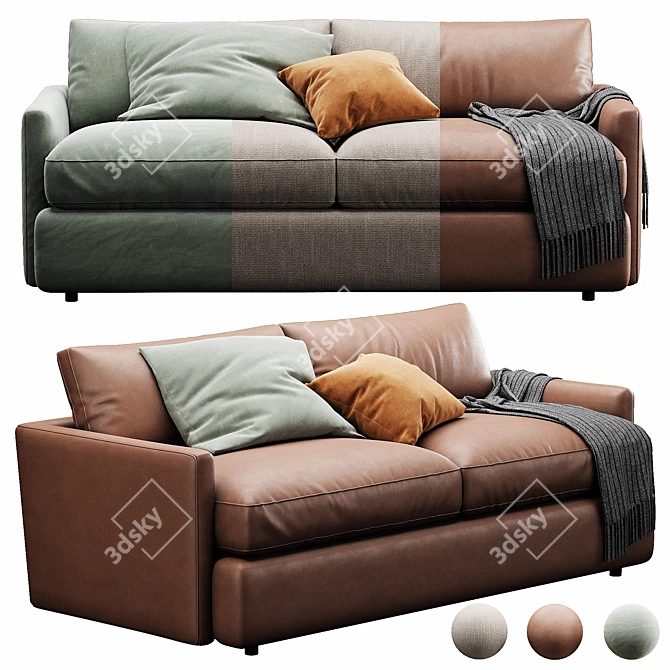 Customizable Lounge Sofa with VIP Quality 3D model image 1