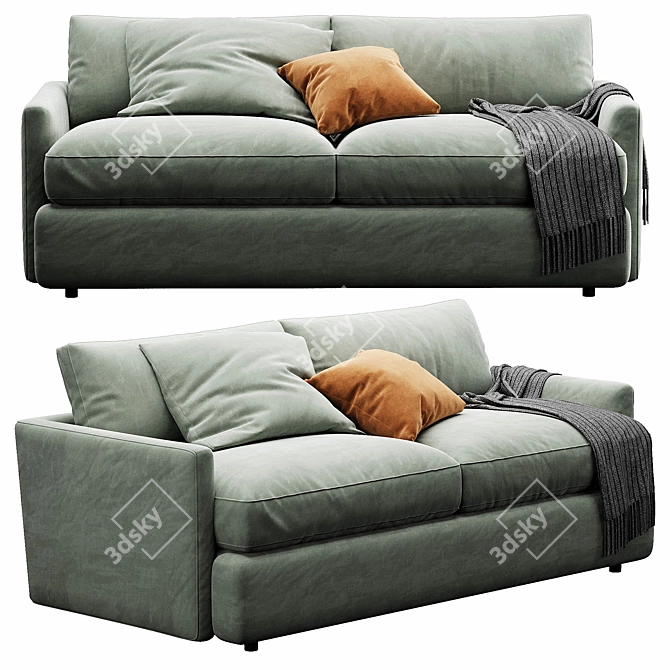 Customizable Lounge Sofa with VIP Quality 3D model image 3