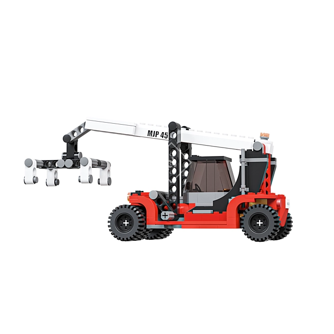 Lego Forklift Truck Model Corona 3D model image 4