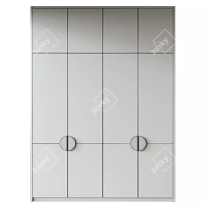 3D Wardrobe Model FBX Corona 3D model image 3