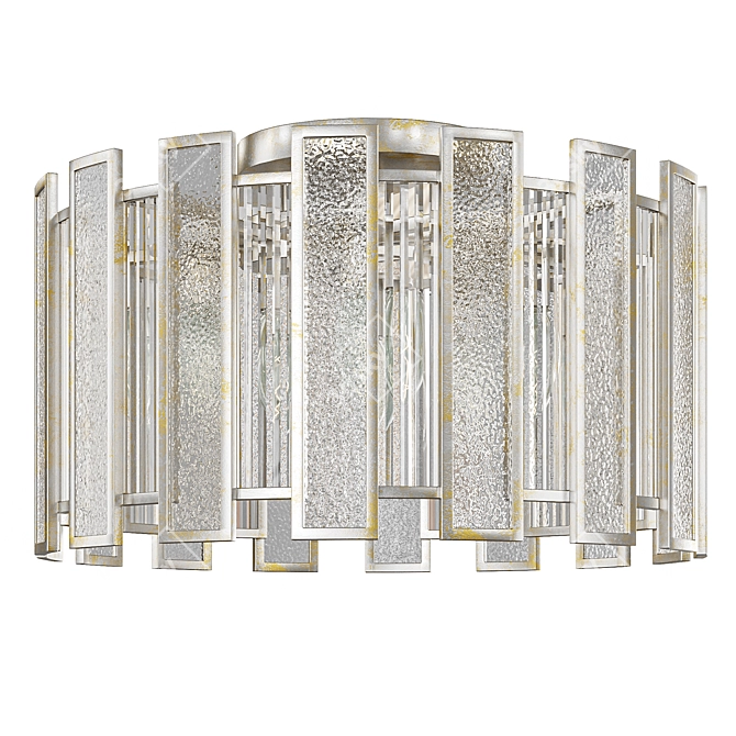 Agave Art Deco Ceiling Light 3D model image 2