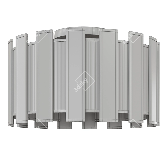 Agave Art Deco Ceiling Light 3D model image 3