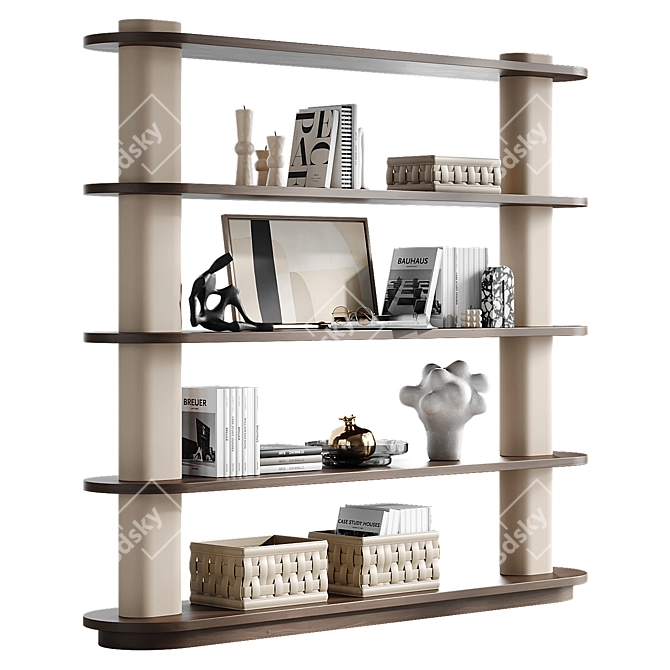 Rome Shelf with Cosmorelax Decor 3D model image 3