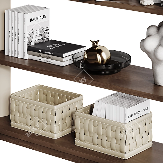 Rome Shelf with Cosmorelax Decor 3D model image 4