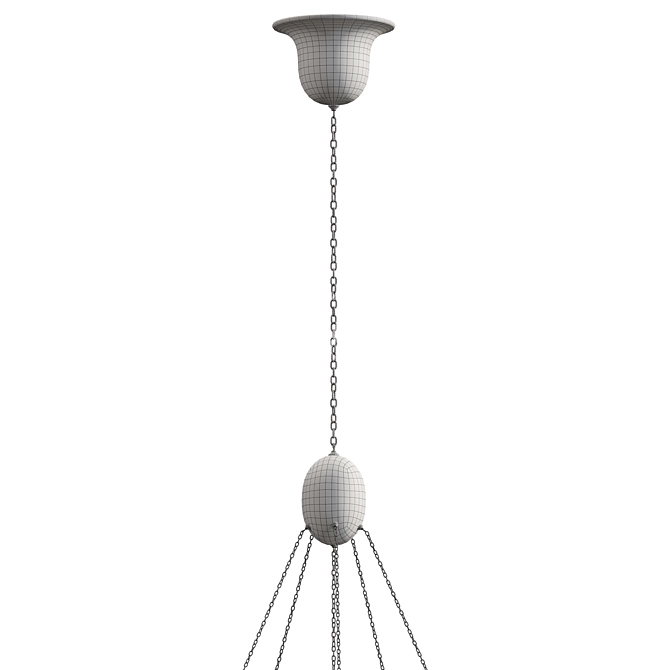 Vienna Welz Family 5-arm Chandelier 3D model image 4