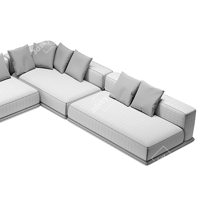 Sleek Minotti Horizonte 3D Model 3D model image 3