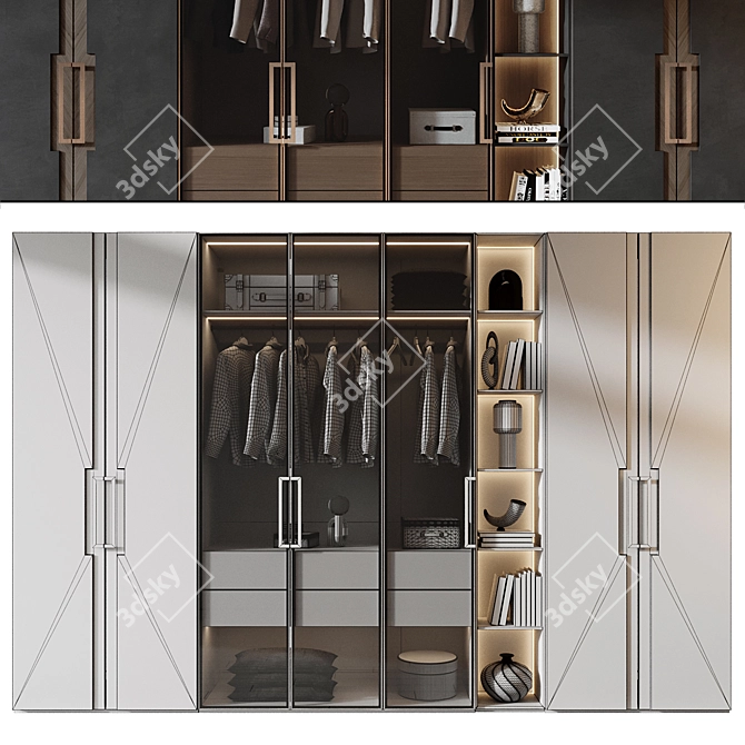Modern Decorative Furniture Set - 2013 3D model image 2