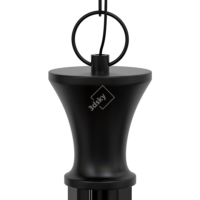Elegant Vitalia Pendant Chandelier 3D model image 2