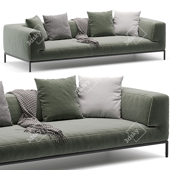 Modern Flexform PERRY UP Sofa 3D model image 1