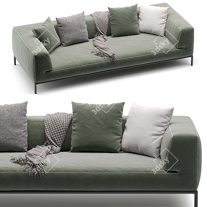 Modern Flexform PERRY UP Sofa 3D model image 3