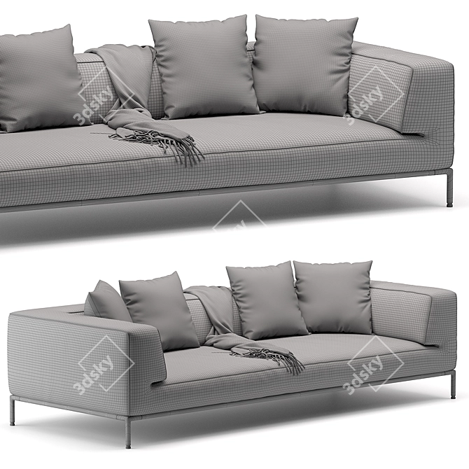 Modern Flexform PERRY UP Sofa 3D model image 4