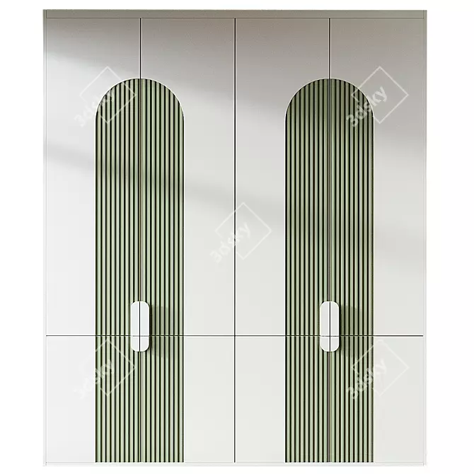 Modern Wardrobe 191 Model in 3Ds Max 3D model image 1