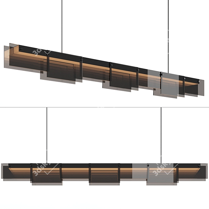 Designer TADDEUS Light Fixture 3D model image 1