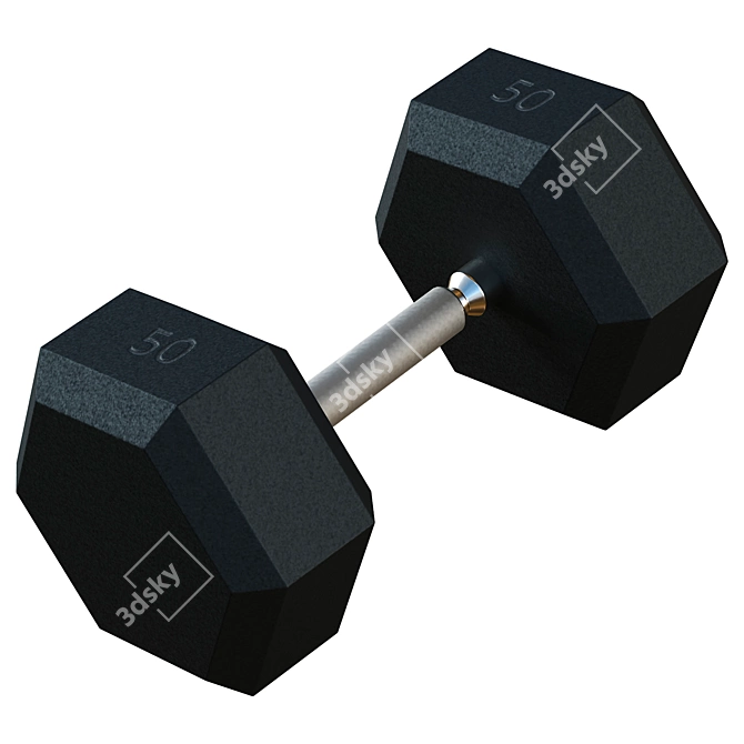 Premium 3-Tier Dumbbell Rack Organizer 3D model image 3