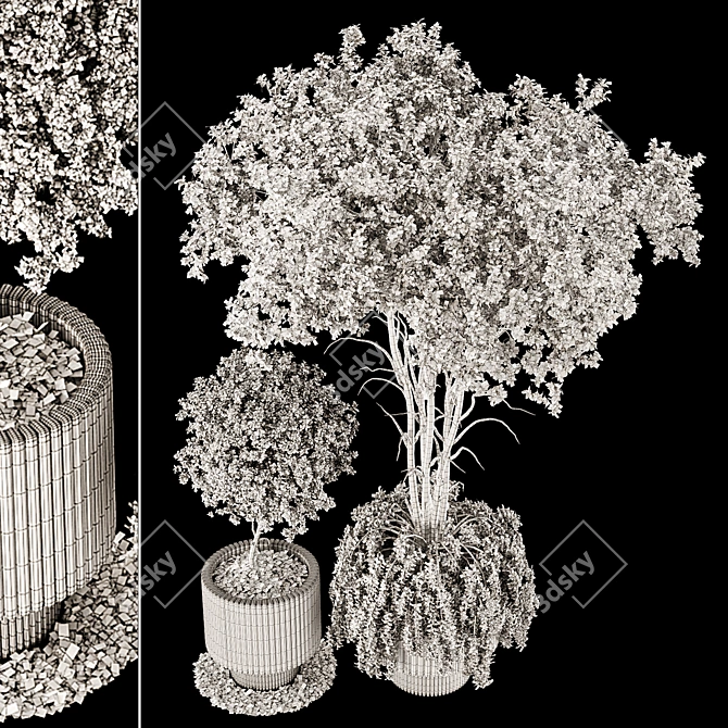 3D Plant Chandelier Decor Bundle 3D model image 7