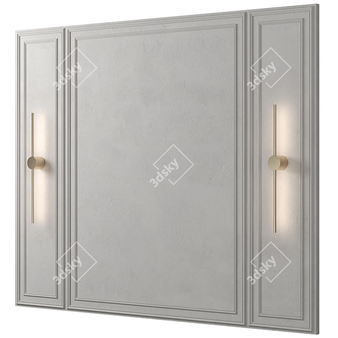 Versatile Decorative Wall Panel 3D model image 2