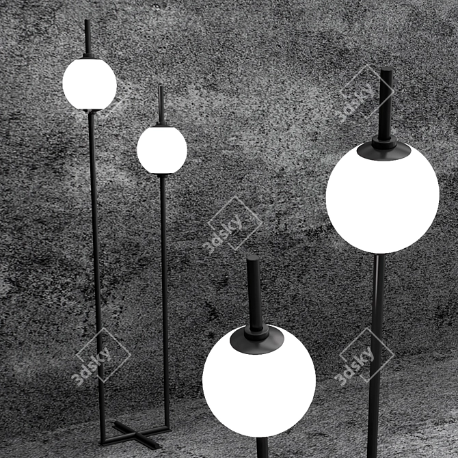 Maytoni LED Floor Lamp Magnetism 3D model image 2