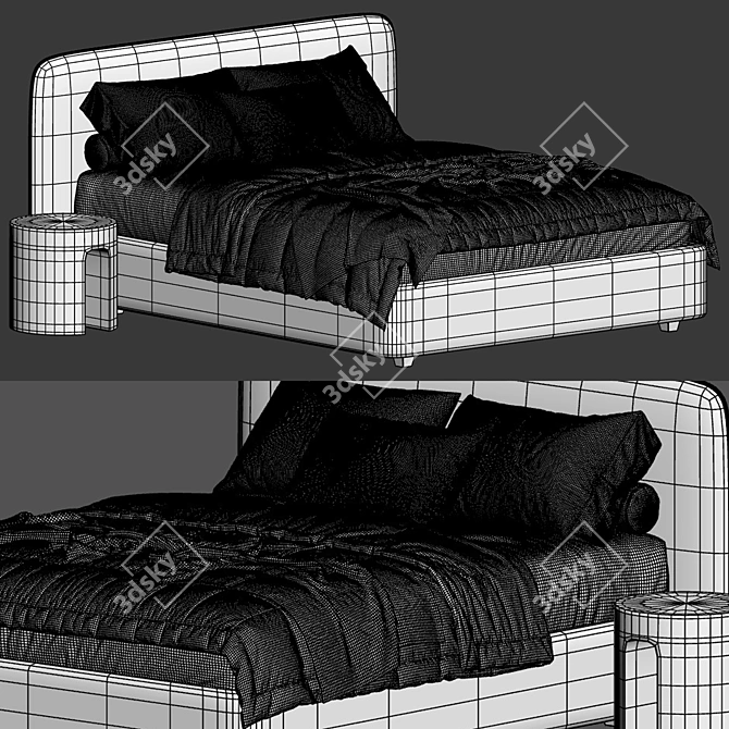 Barry Compartment Bed by Lavsit 3D model image 1