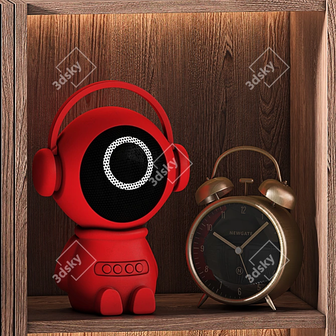 Modern Composite Wardrobe Furniture 3D model image 2