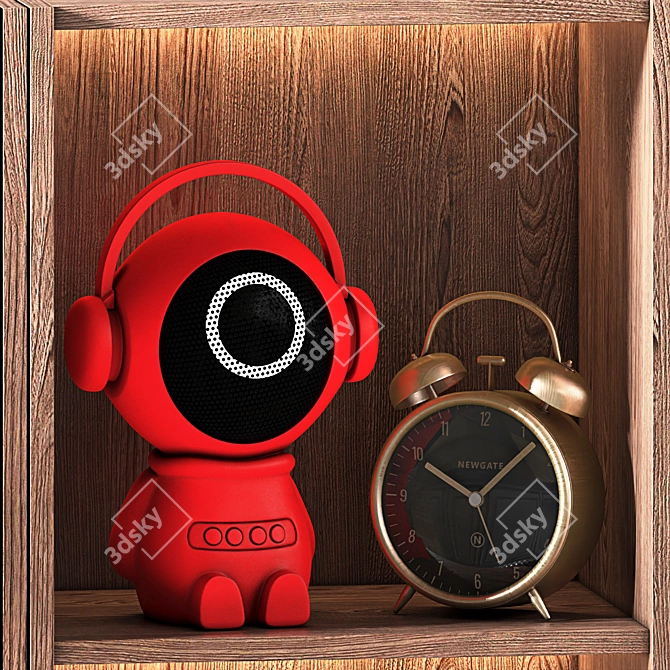 Modern Composite Wardrobe Furniture 3D model image 6