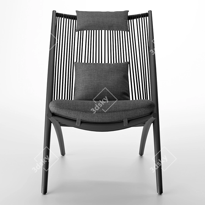 Outdoor Aloha Lounge Chair - XK04 3D model image 2