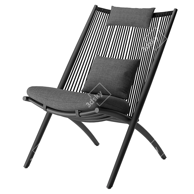 Outdoor Aloha Lounge Chair - XK04 3D model image 6