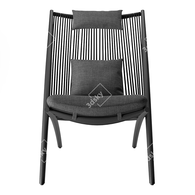 Outdoor Aloha Lounge Chair - XK04 3D model image 7