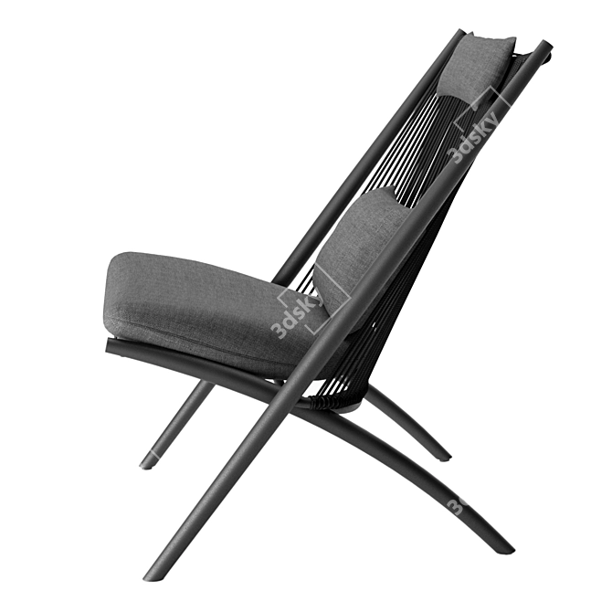 Outdoor Aloha Lounge Chair - XK04 3D model image 8