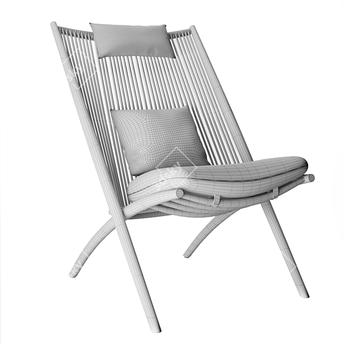 Outdoor Aloha Lounge Chair - XK04 3D model image 10