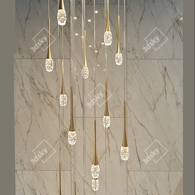 Integrator Diamond-Lightnut-Bubbles Pendant 3D model image 3