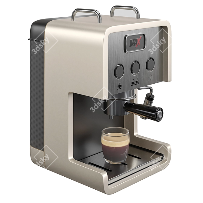 Premium Espresso Coffee Machine, 3D Model 3D model image 3