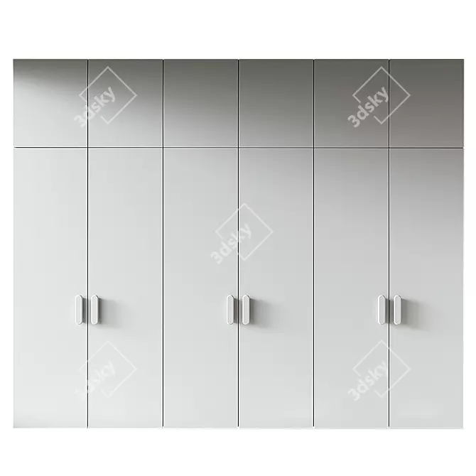 Modern Model Wardrobe 196 Design 3D model image 1